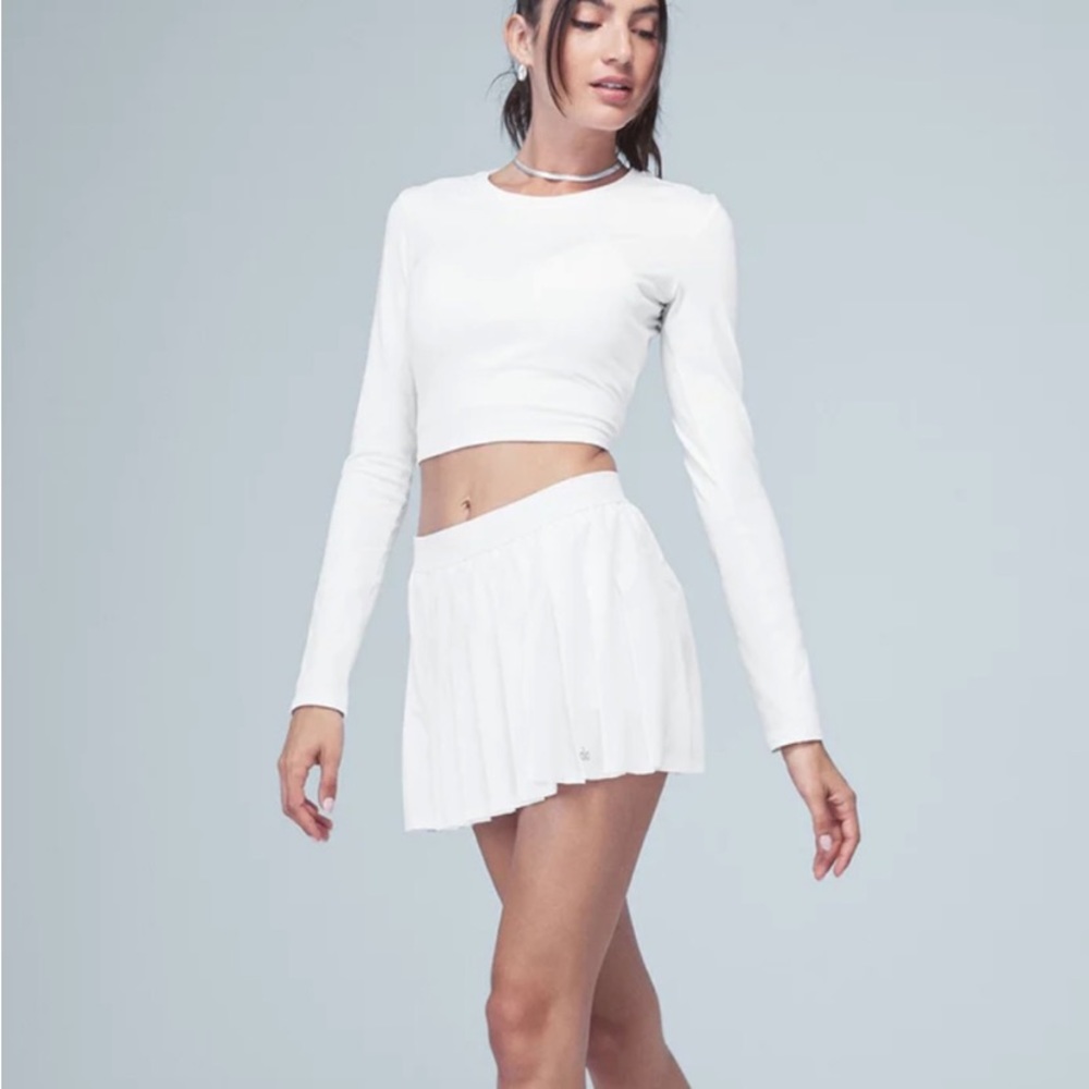 Alo yoga varsity tennis skirt